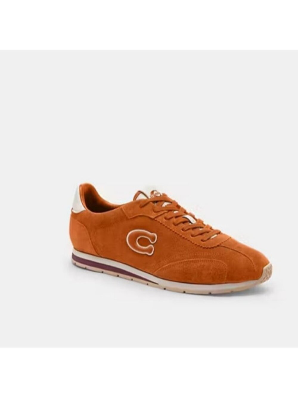 Coach Flat Sneakers Men's Size 10 Toffee Lace Up Low Top Rubber Outsole